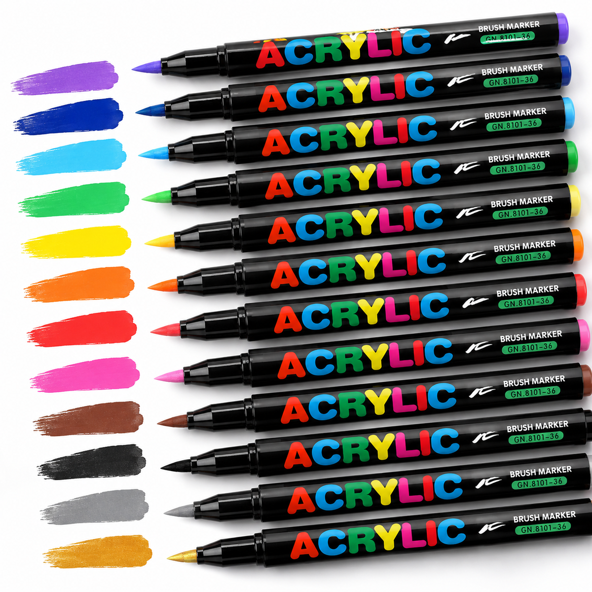 Feutres de coloriage par numéros x12