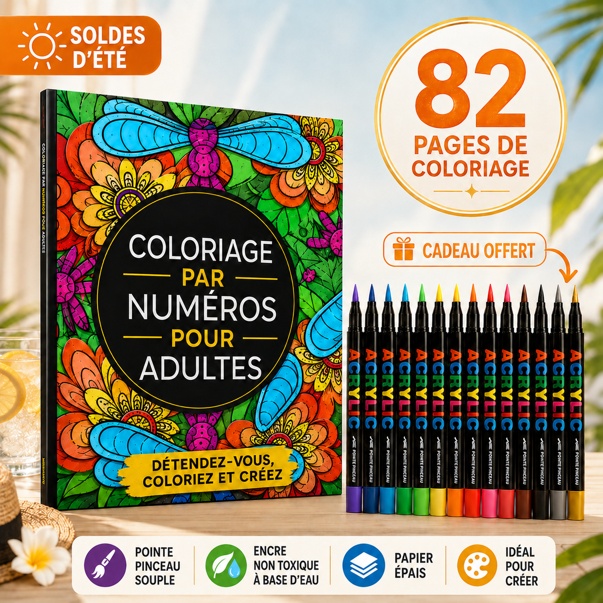 Livre de coloriage par numéros