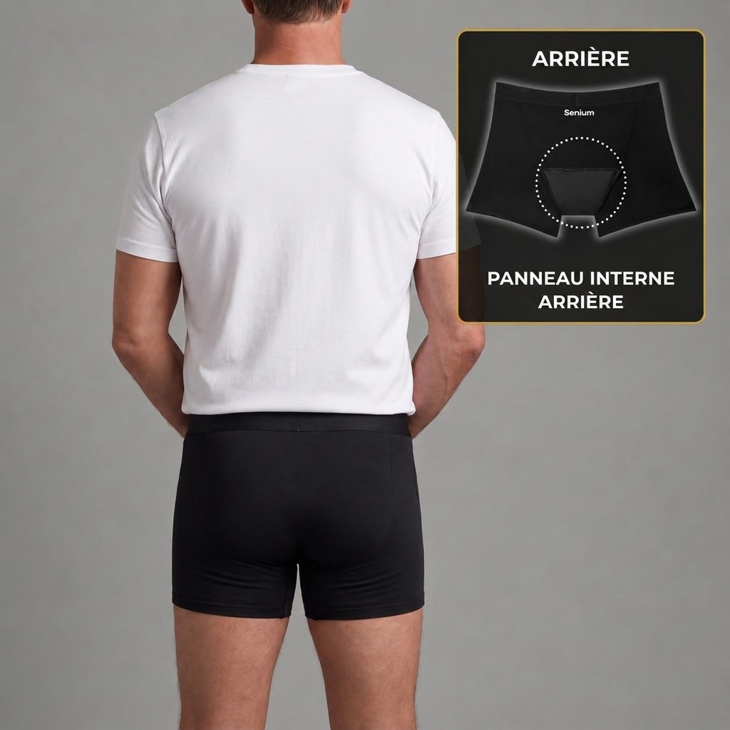 Boxer homme anti-fuites pour une protection toute la journée