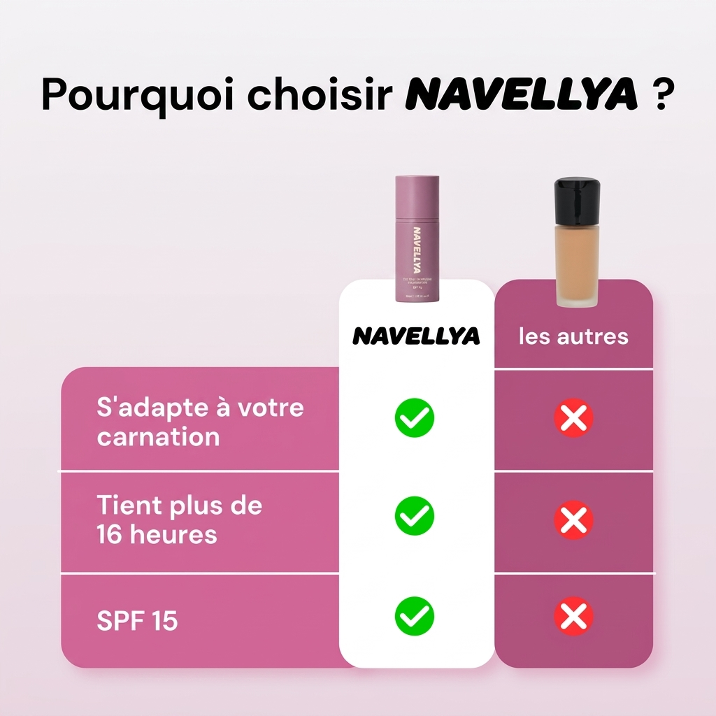 Pourquoi choisir le fond de teint Navellya