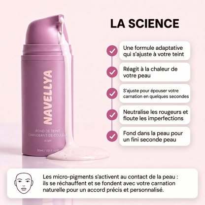 La science du fond de teint adaptatif Navellya