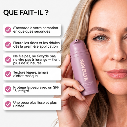 Ce que fait le fond de teint adaptatif Navellya